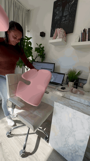 Customer using Cloud Seat Cushion 1